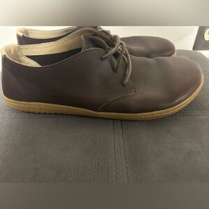 VivoBarefoot Men’s Lace-Up Brown Leather Shoes Size 40 Nerdcore Minamalist